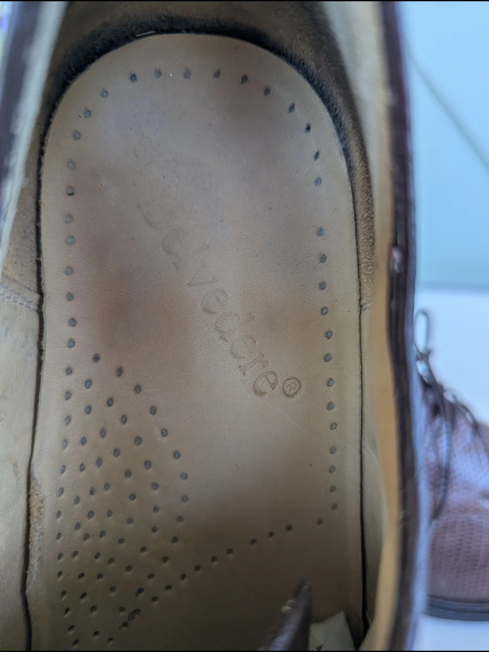 Belvedere Men's Brown Lizard-Texture Lace-Up Derby Shoes